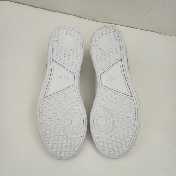 NEW Polo Ralph Lauren Heritage Court II White Leather Synthetic Sneaker Mens 9.5 - Picture 10 of 14
